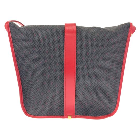 Yves Saint Laurent Shoulder Bag PVC, Leather Gray red Crossbody Shoulder Bag Pochette YSL Women Used Authentic