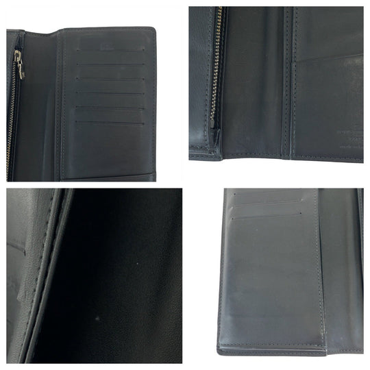 LOUIS VUITTON Long Wallet Purse M63212 PVC black black gray gray Long Wallet Purse Damier Cobalt Portefeuille Plaza mens Used Authentic
