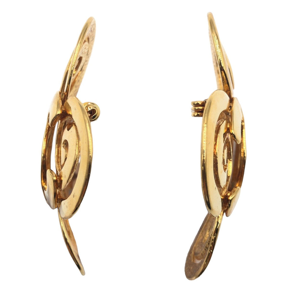 CHANEL Brooch metal gold Brooch COCO Mark Women Used Authentic