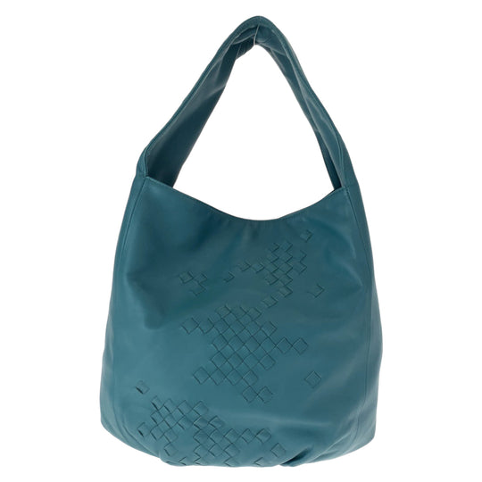 BOTTEGAVENETA Shoulder Bag 131673 leather green One Shoulder Bag INTRECCIATO Hobo Women Used Authentic
