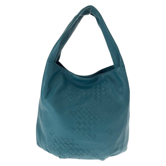 BOTTEGAVENETA Shoulder Bag 131673 leather green One Shoulder Bag INTRECCIATO Hobo Women Used Authentic