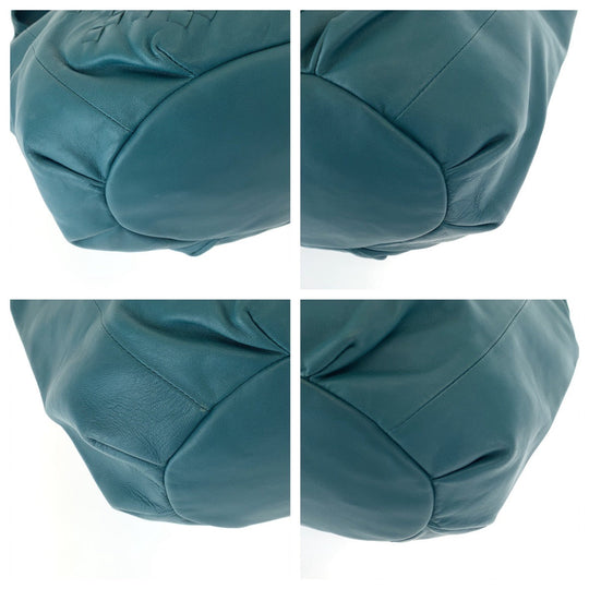 BOTTEGAVENETA Shoulder Bag 131673 leather green One Shoulder Bag INTRECCIATO Hobo Women Used Authentic