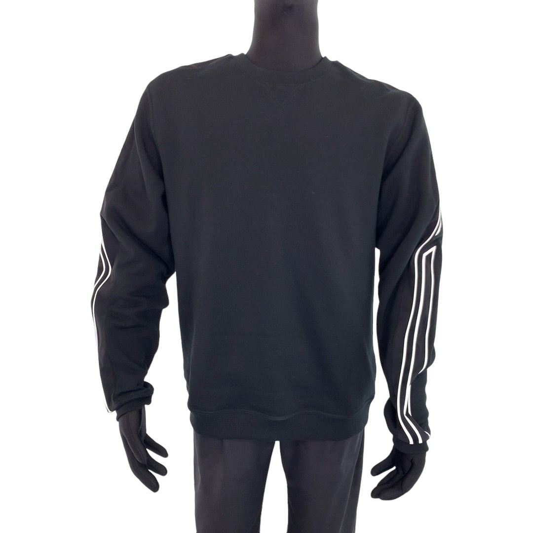 HERMES sweat H167515HA013XL cotton black black white white Sweatshirt, fleece lining 22AW RunH mens L Used Authentic