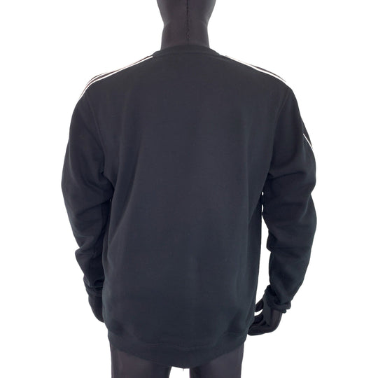 HERMES sweat H167515HA013XL cotton black black white white Sweatshirt, fleece lining 22AW RunH mens L Used Authentic