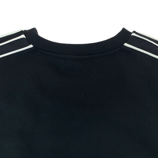 HERMES sweat H167515HA013XL cotton black black white white Sweatshirt, fleece lining 22AW RunH mens L Used Authentic