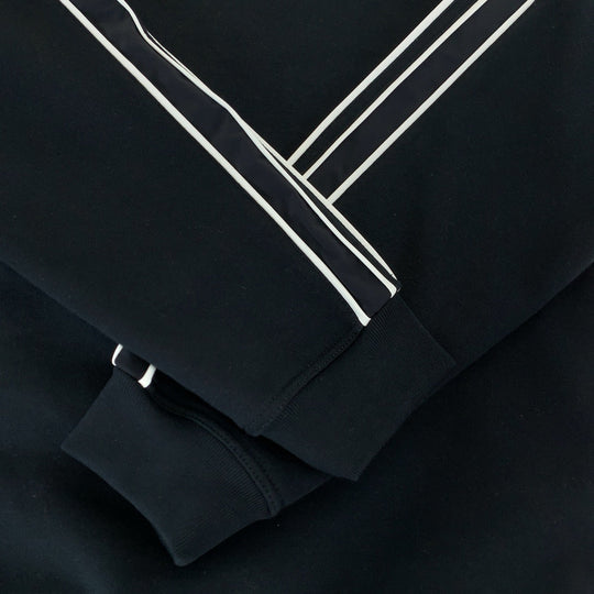 HERMES sweat H167515HA013XL cotton black black white white Sweatshirt, fleece lining 22AW RunH mens L Used Authentic