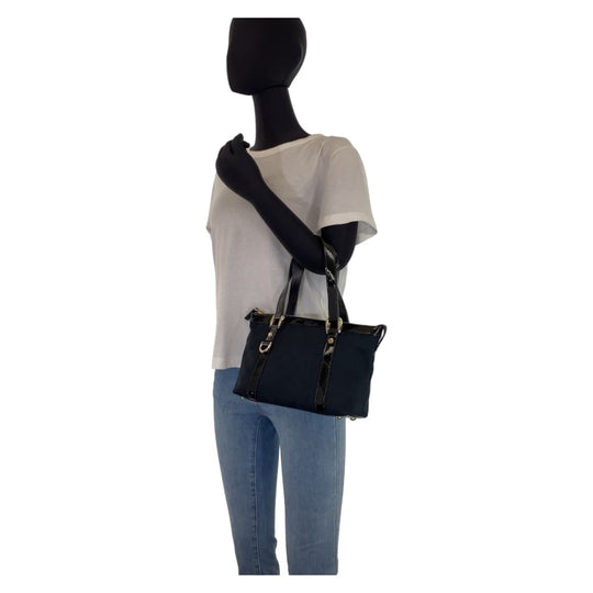 GUCCI Tote Bag 141471 GG canvas Black GoldMetal Tote Bag handbag Abbey Women Used Authentic