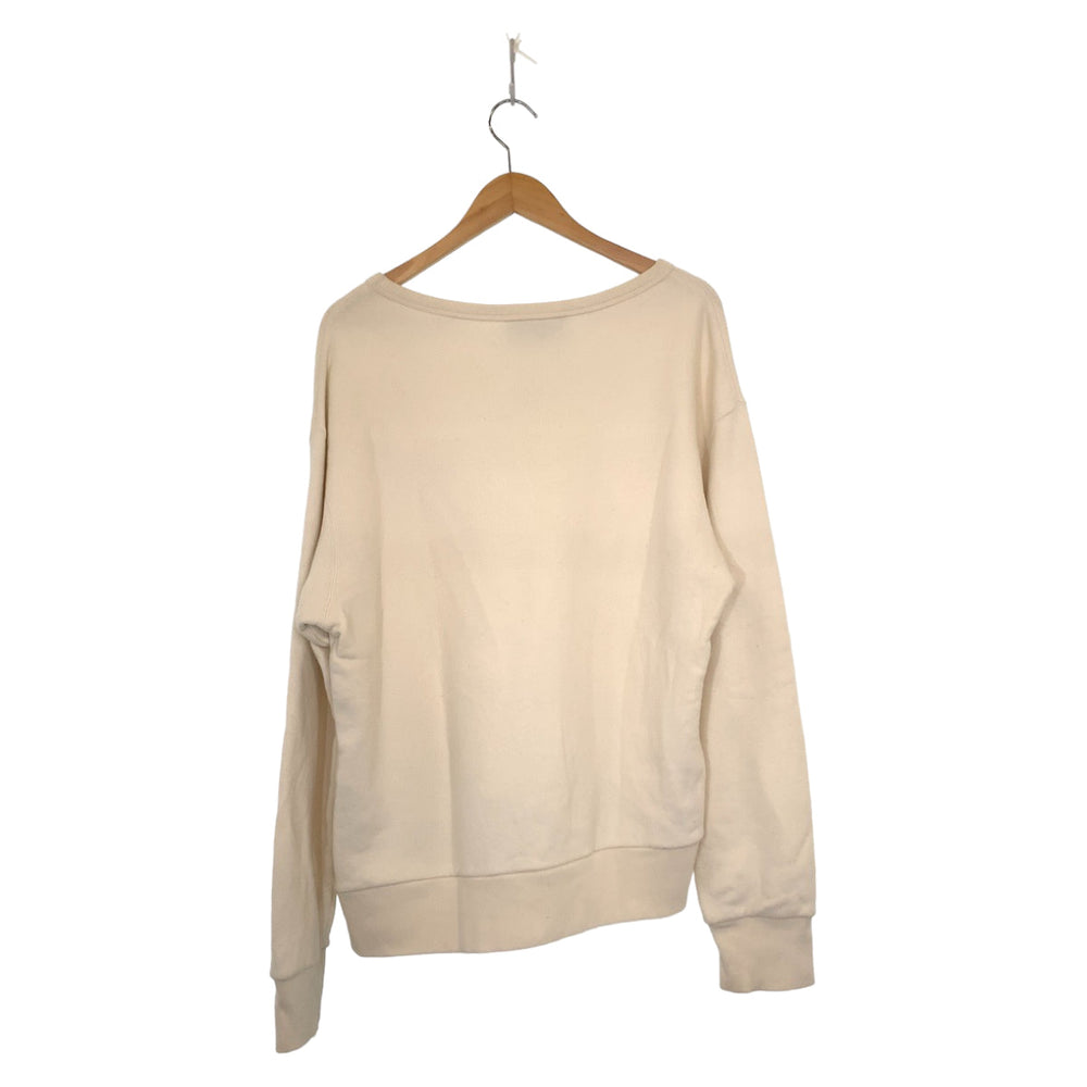 GUCCI sweat 475532 XJAKP cotton White Red Green Sweatshirt trainer GUCCY Wing Jockey mens S Used Authentic