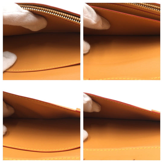 LOUIS VUITTON Long Wallet Purse M81596 PVC Brown Gold Metal Long Wallet Purse This is knot monogram Portefeuille Braza mens Used Authentic