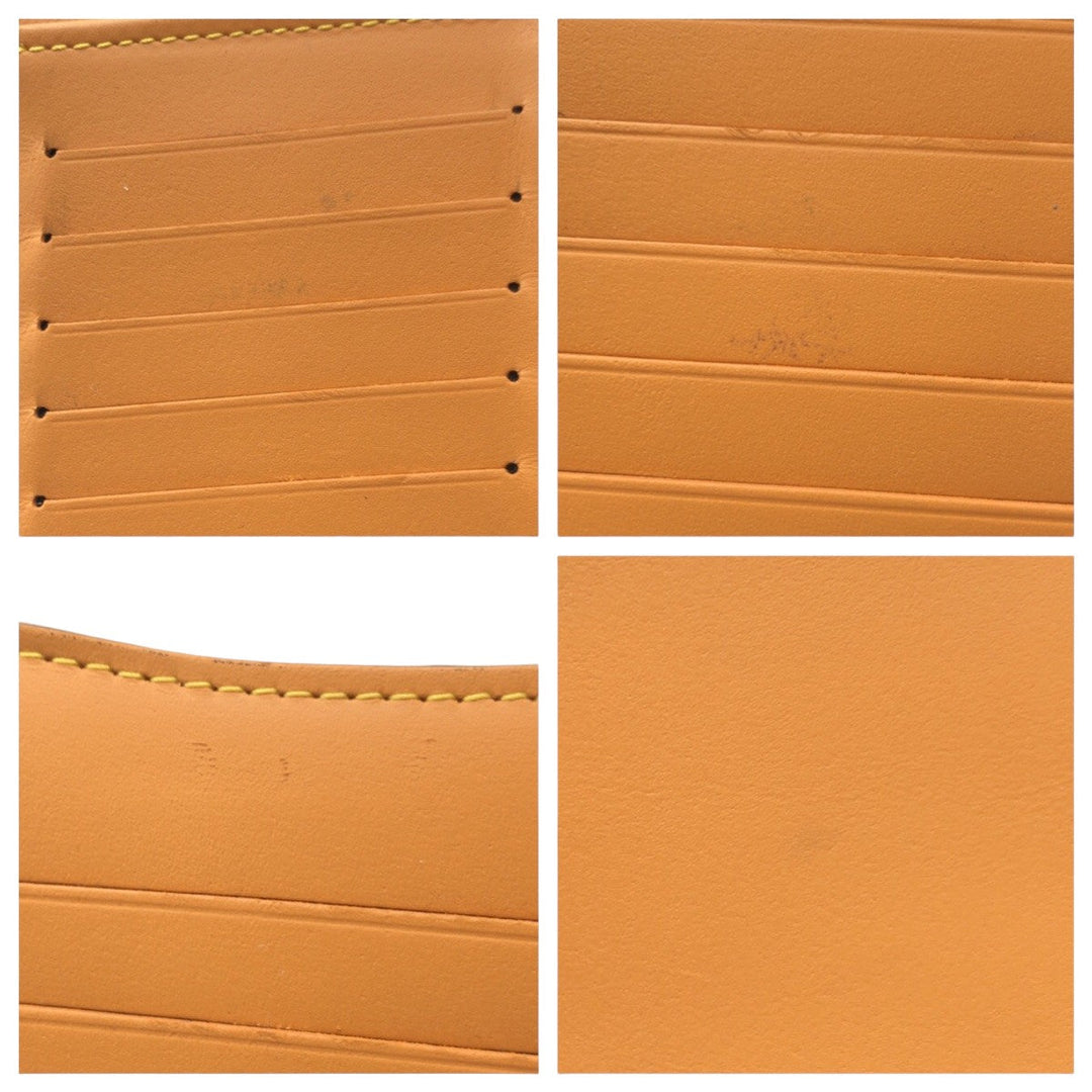 LOUIS VUITTON Long Wallet Purse M81596 PVC Brown Gold Metal Long Wallet Purse This is knot monogram Portefeuille Braza mens Used Authentic