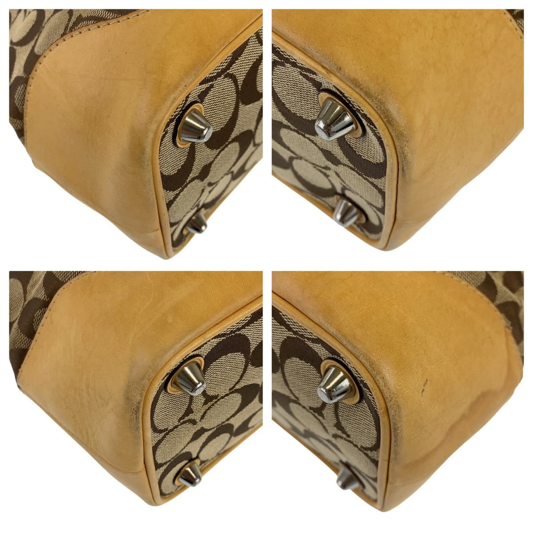 COACH Tote Bag canvas beige Signature