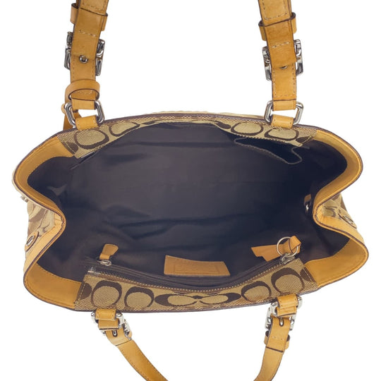 COACH Tote Bag canvas beige Signature