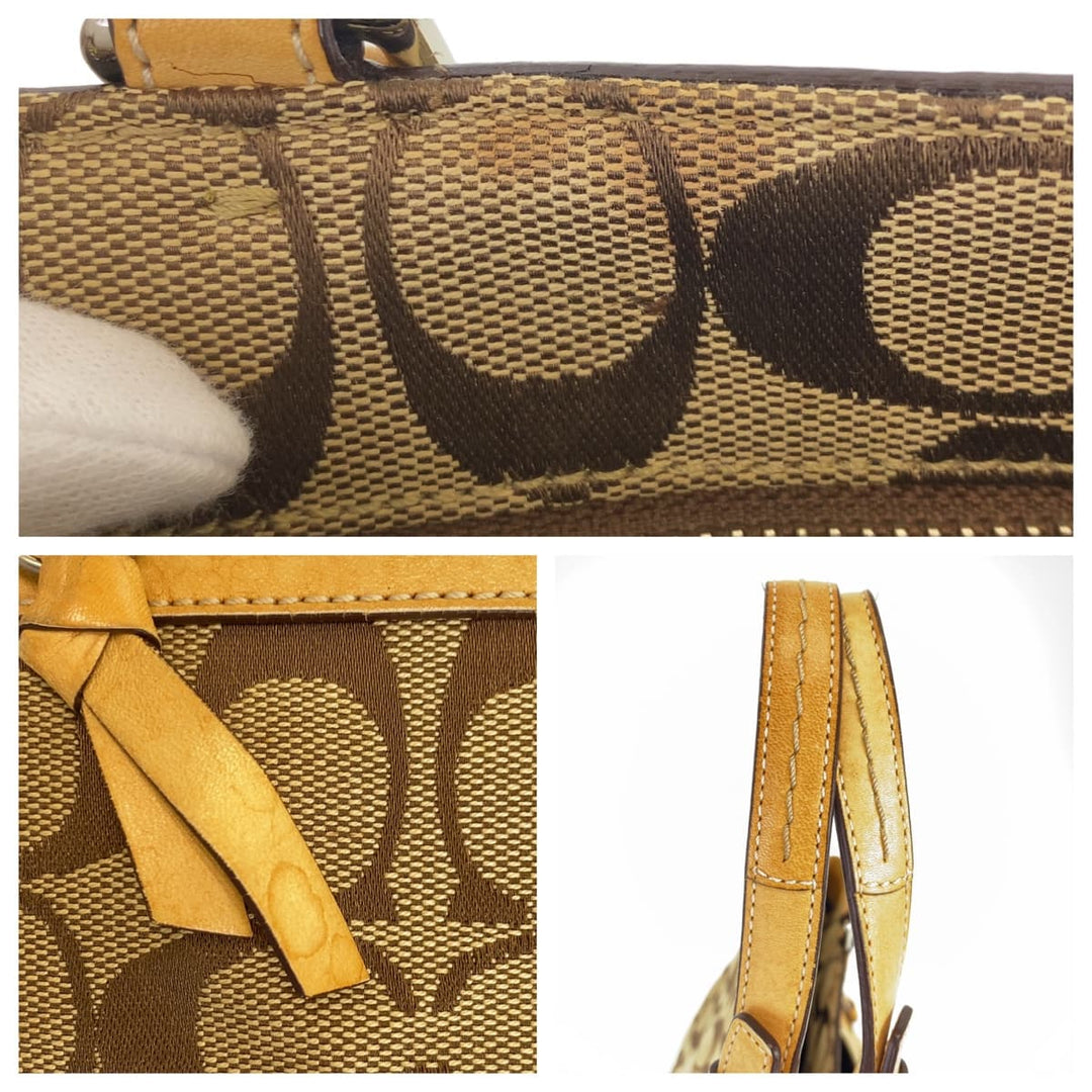 COACH Tote Bag canvas beige Signature