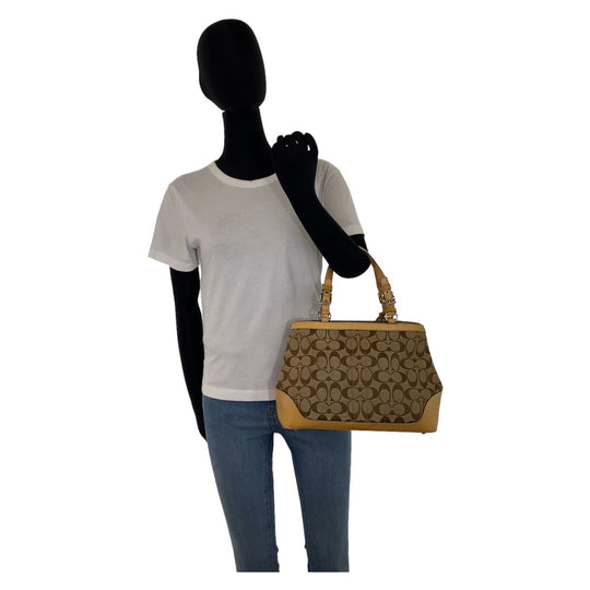 COACH Tote Bag canvas beige Signature