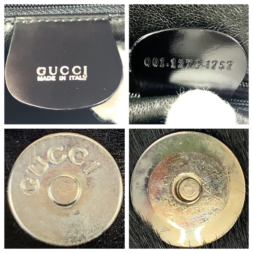 GUCCI Shoulder Bag 001 1274 1757 Harako black Shoulder Bag Old Gucci Women Used Authentic