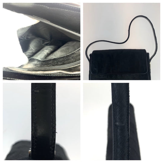 GUCCI Shoulder Bag 001 1274 1757 Harako black Shoulder Bag Old Gucci Women Used Authentic