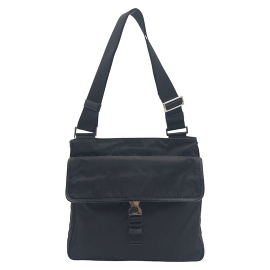 PRADA Shoulder Bag Nylon Black black Crossbody Shoulder Bag Messenger Bag Test Triangular logo mens Used Authentic