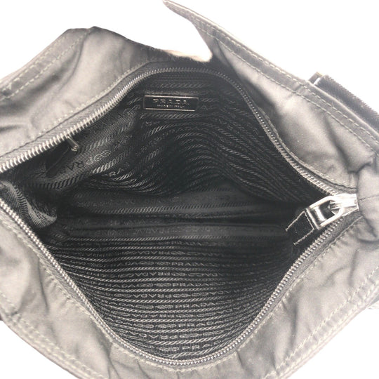 PRADA Shoulder Bag Nylon Black black Crossbody Shoulder Bag Messenger Bag Test Triangular logo mens Used Authentic