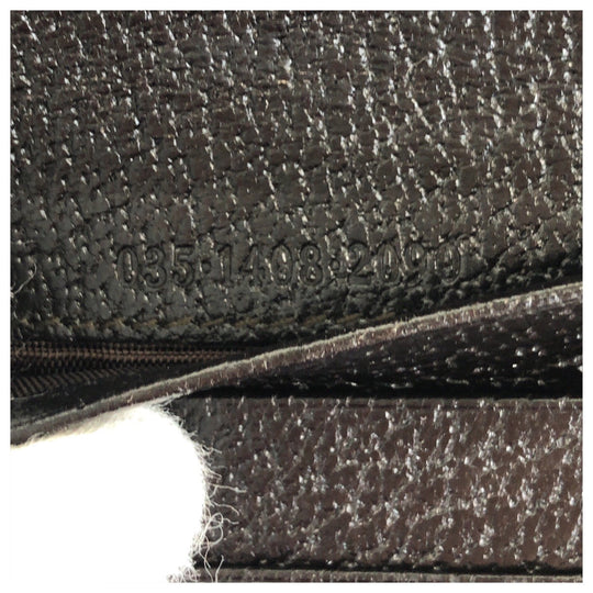 GUCCI Bifold Wallet 035 1408 2090 leather Black SilverMetal Folding wallet Compact wallet mens Used Authentic