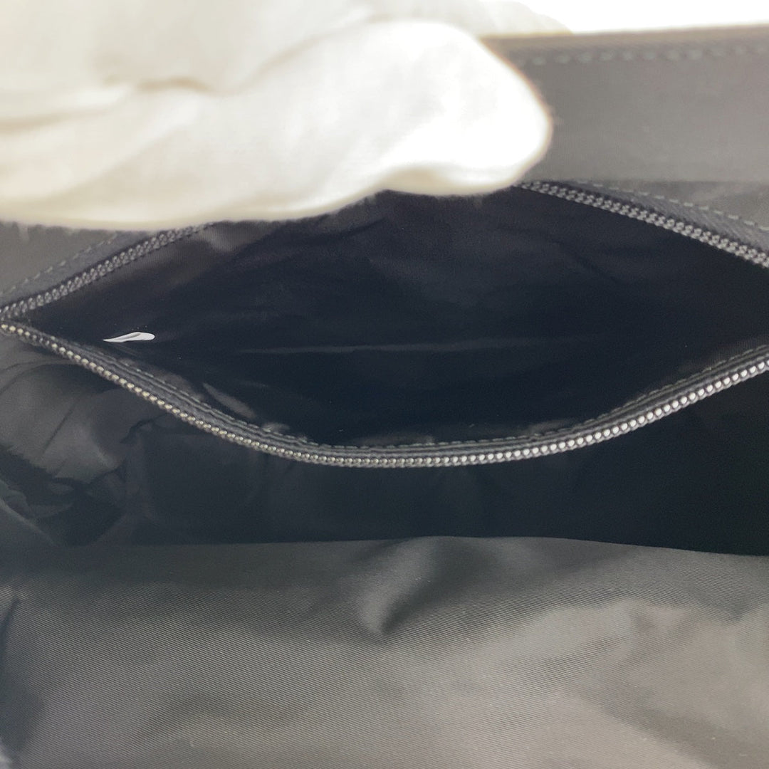 PRADA Tote Bag Nylon black Tote Bag handbag Test Triangle With logo plastic handle Women Used Authentic