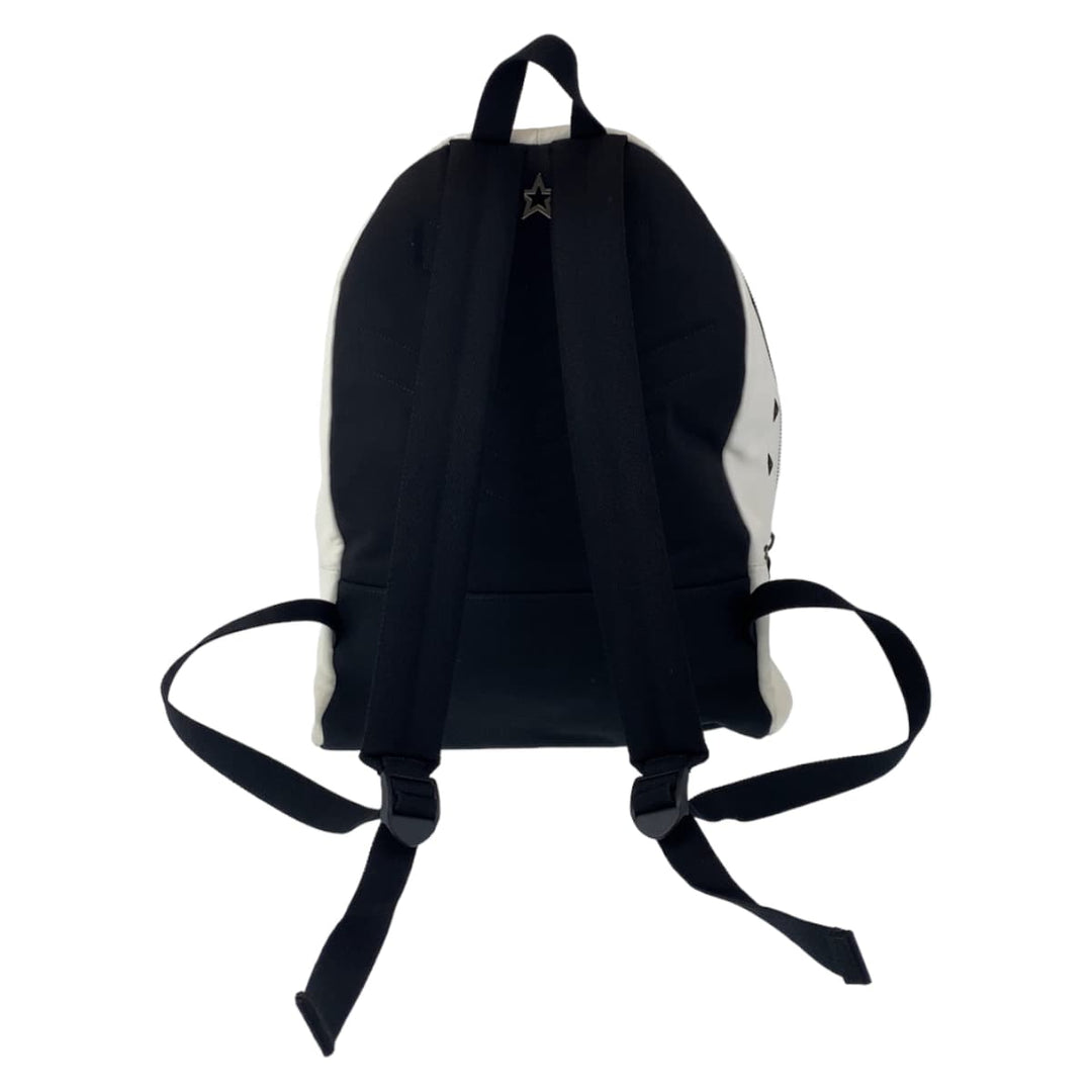 JIMMY CHOO Backpack Calfskin white white black black Backpack Star studs mens Used Authentic