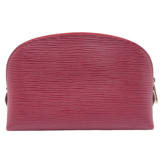 LOUIS VUITTON Pouch M40641 Epi Leather Fuchsia Pink SilverMetal Makeup pouch Cosmetics Pouch Epi Pochette Cosmetic Women Used Authentic