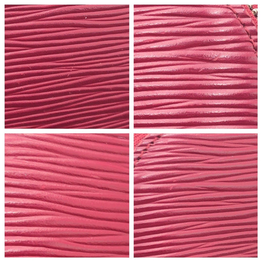 LOUIS VUITTON Pouch M40641 Epi Leather Fuchsia Pink SilverMetal Makeup pouch Cosmetics Pouch Epi Pochette Cosmetic Women Used Authentic