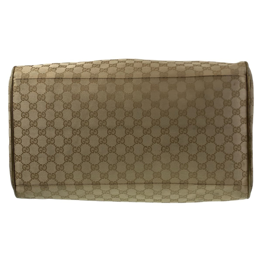 GUCCI Boston Duffel bag 153240 GG canvas Beige Gold Metal Boston Duffel bag Handbag Unisex GG pattern Women Used Authentic