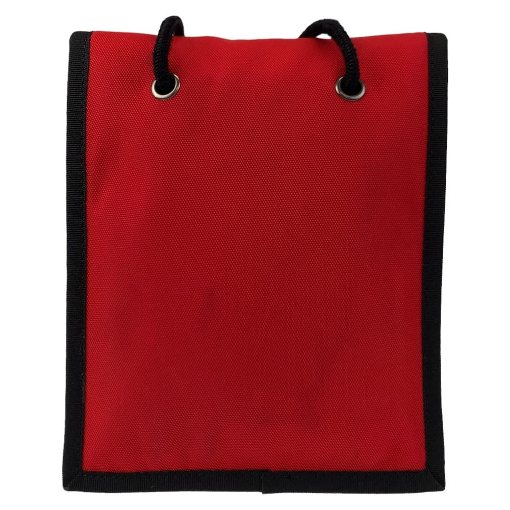 BALENCIAGA Shoulder Bag Nylon Red Explorer BB logo mens Used Authentic
