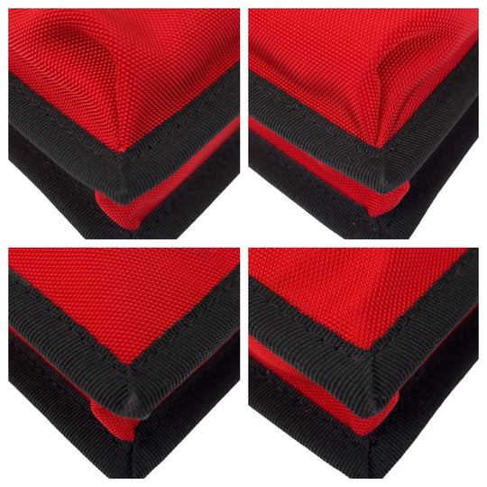 BALENCIAGA Shoulder Bag Nylon Red Explorer BB logo mens Used Authentic