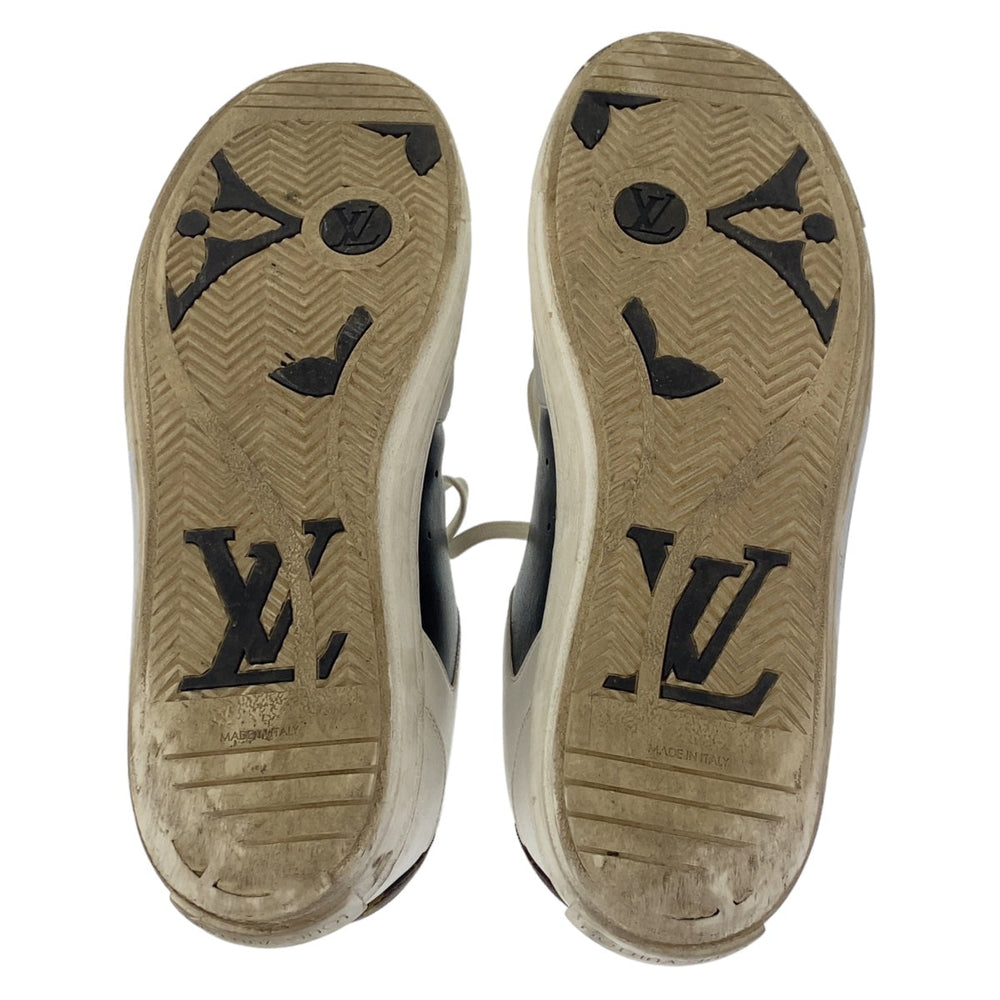 LOUIS VUITTON sneakers leather white white multicolor Low-cut sneakers with LV logo Charlie line mens 11 Used Authentic