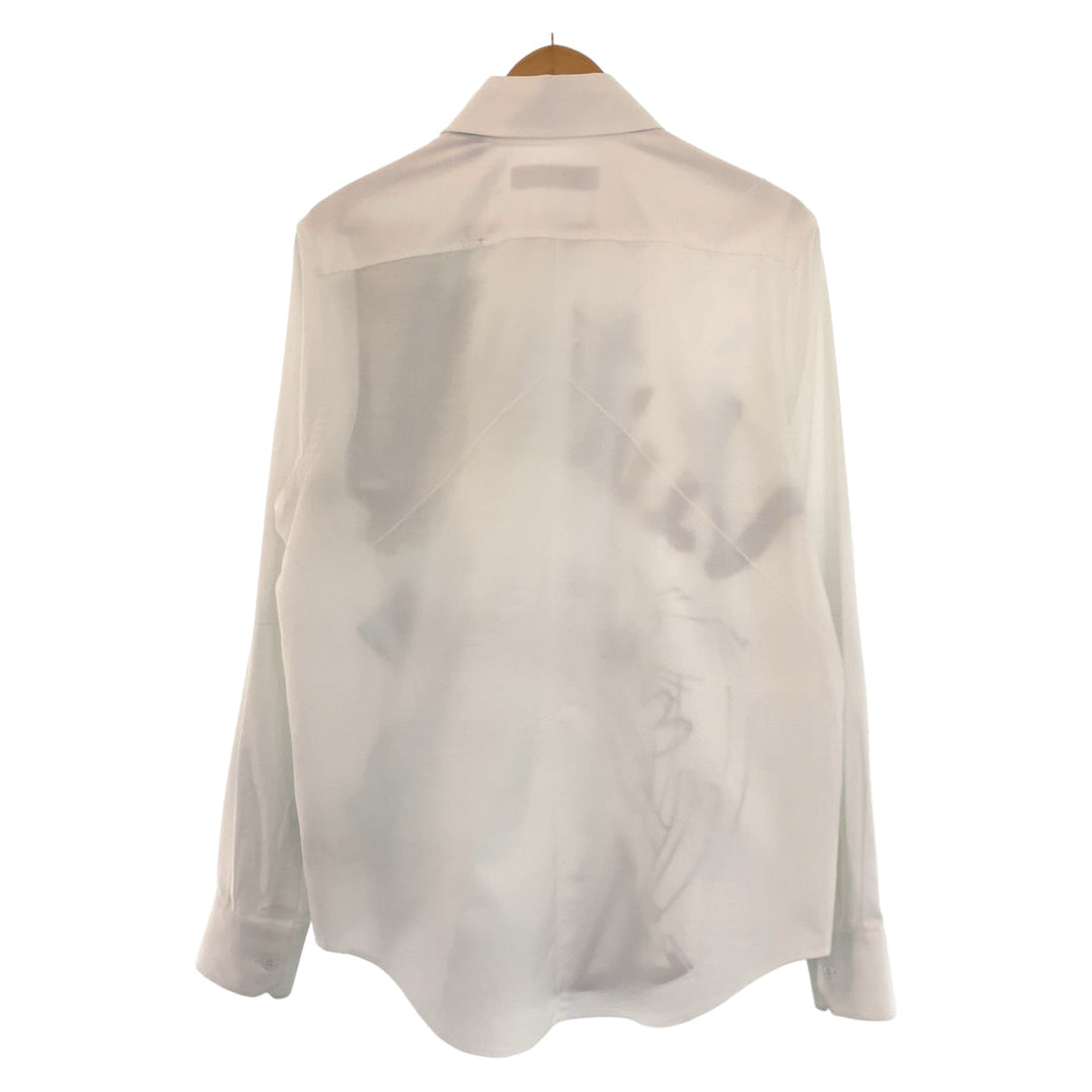 LOUIS VUITTON Long sleeve shirt HNS99WH78 cotton white white multicolor Long sleeve shirts, dress shirts, dress shirts Cartoon Alien Graphics mens M Used Authentic