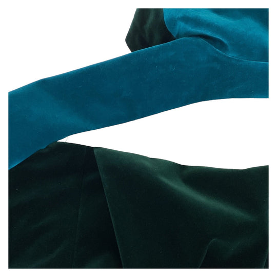 LOUIS VUITTON Blouson RM222 PR2 HNB95E Velor Green Blue Windbreaker Blouson 22AW Technical Taped Velour mens 46 Used Authentic