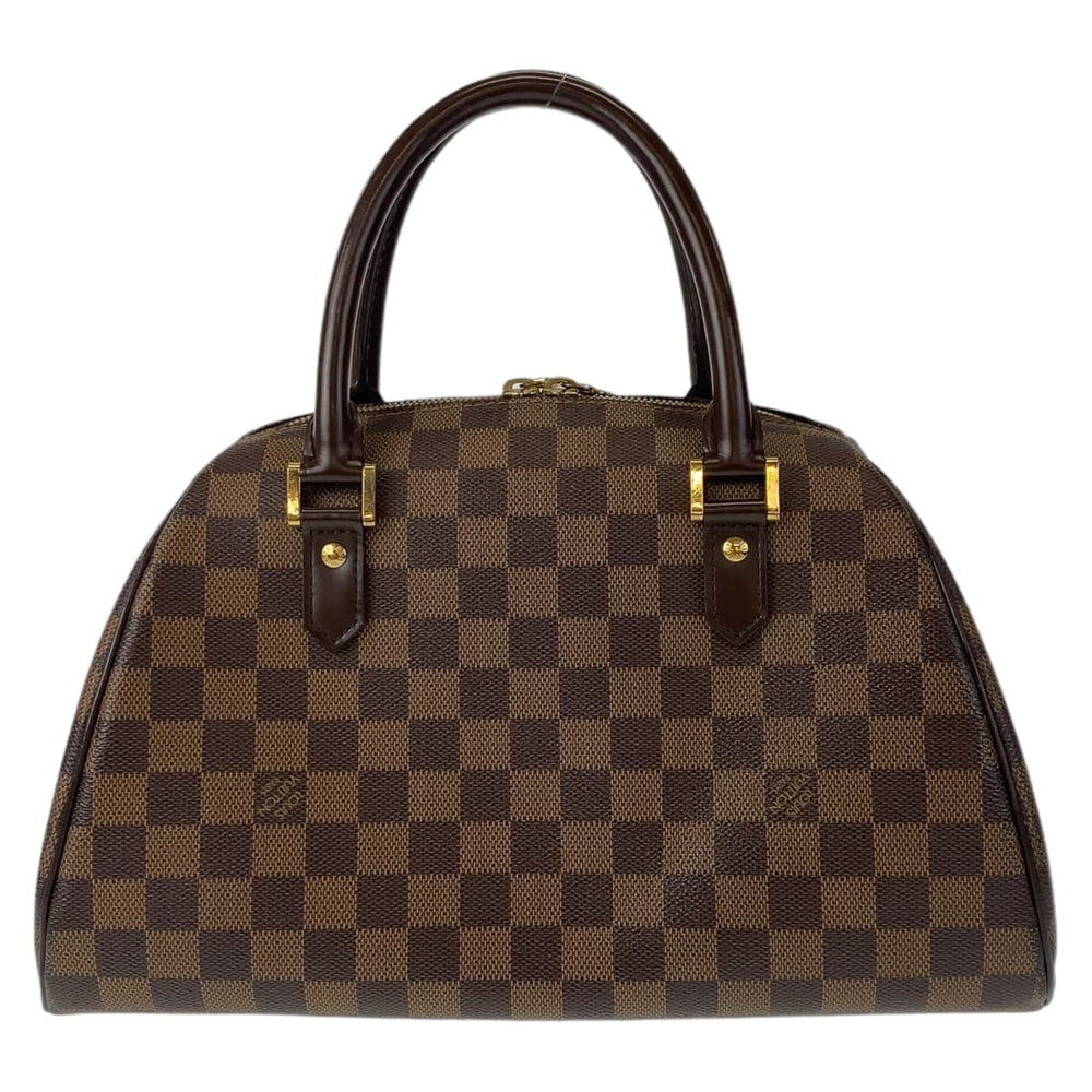 LOUIS VUITTON Handbag N41434 PVC Ebene Gold Metal Handbag Tote Bag Damier Rivera MM Women Used Authentic