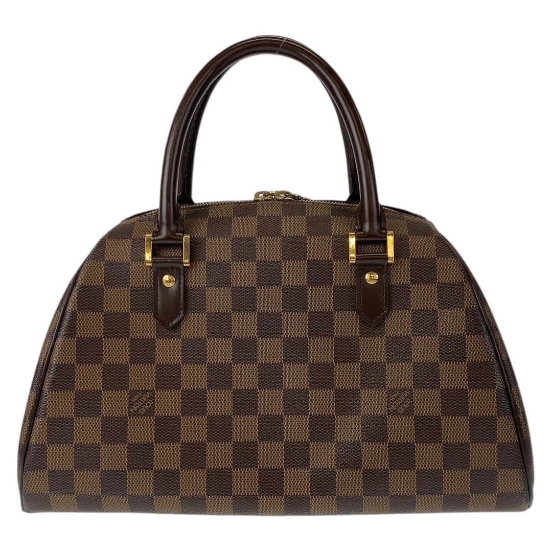 LOUIS VUITTON Handbag N41434 PVC Ebene Gold Metal Handbag Tote Bag Damier Rivera MM Women Used Authentic