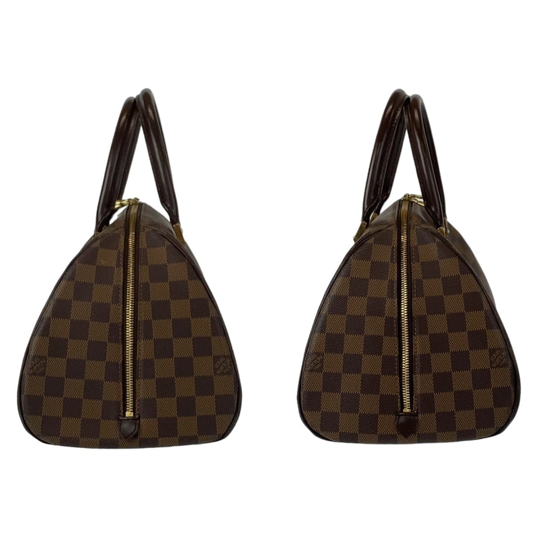LOUIS VUITTON Handbag N41434 PVC Ebene Gold Metal Handbag Tote Bag Damier Rivera MM Women Used Authentic
