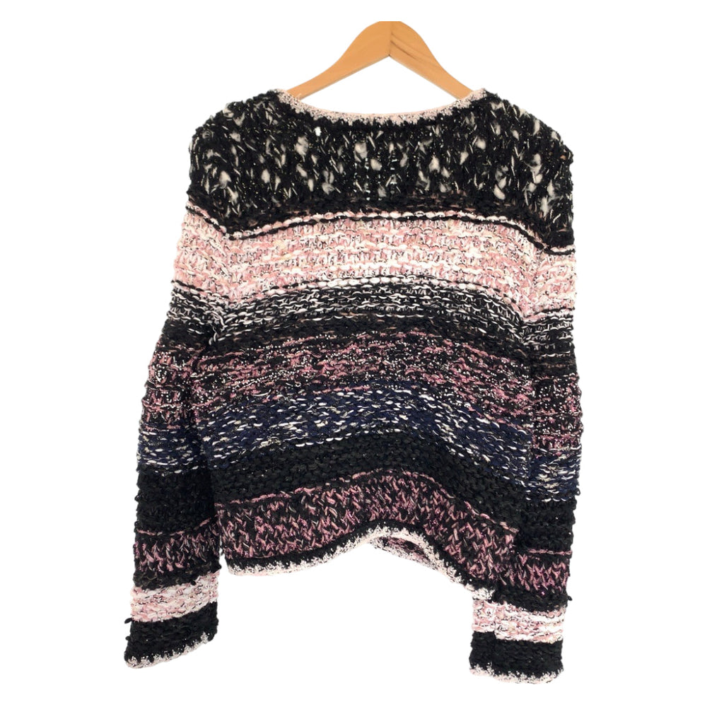 CHANEL No color jacket P73552 wool Pink Multicolor SilverMetal Knit cardigan jacket COCO Mark Women 36 Used Authentic