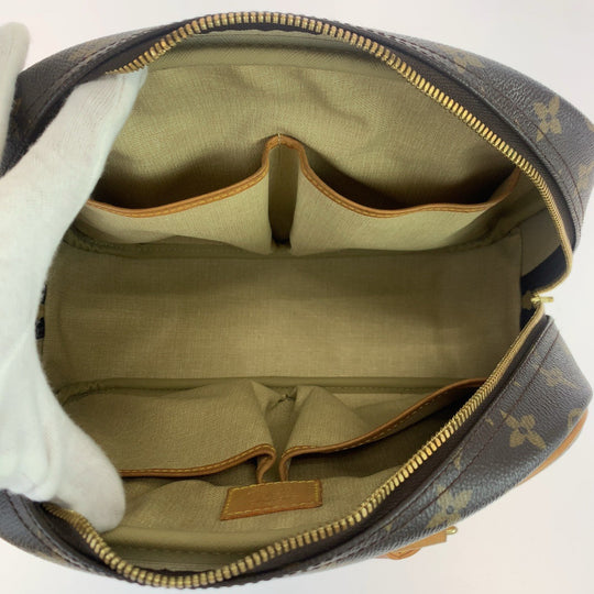 LOUIS VUITTON Handbag M42228 PVC, Leather Brown beige Handbag Boston Duffel bag Monogram Trueville Women Used Authentic