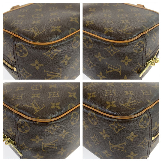 LOUIS VUITTON Handbag M42228 PVC, Leather Brown beige Handbag Boston Duffel bag Monogram Trueville Women Used Authentic