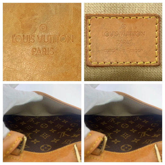 LOUIS VUITTON Handbag M42228 PVC, Leather Brown beige Handbag Boston Duffel bag Monogram Trueville Women Used Authentic