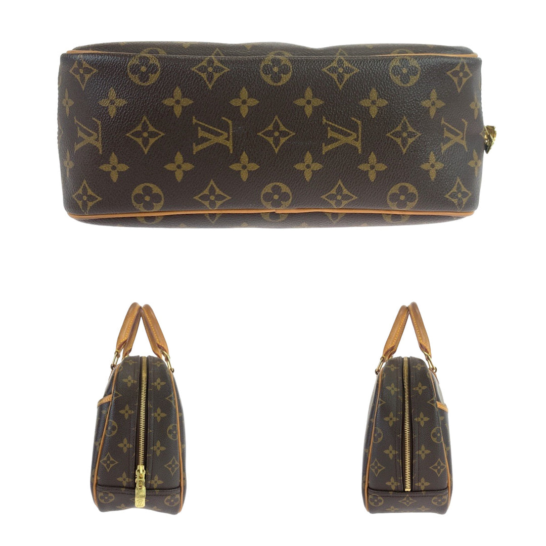 LOUIS VUITTON Handbag M42228 PVC, Leather Brown beige Handbag Boston Duffel bag Monogram Trueville Women Used Authentic
