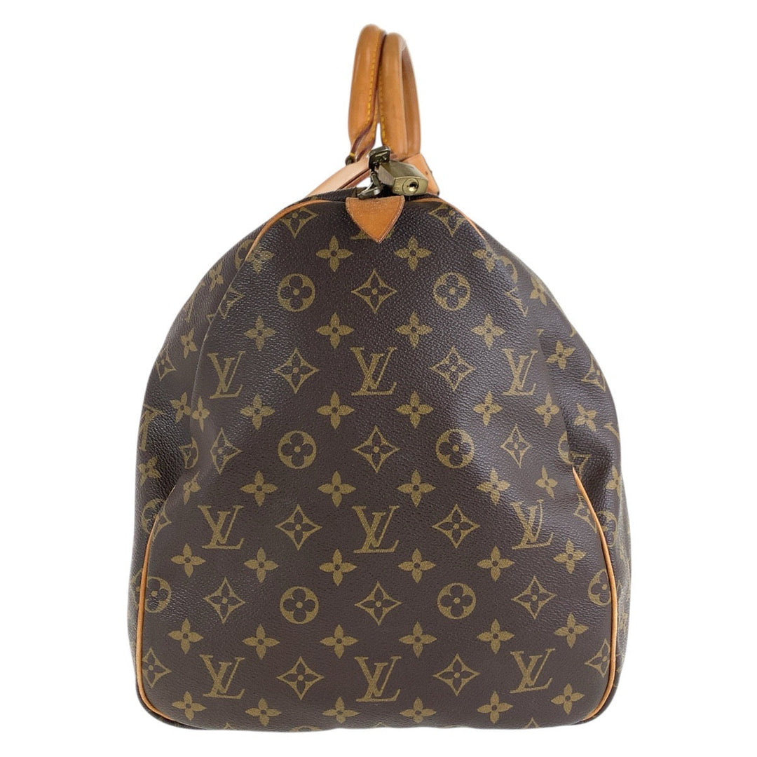 LOUIS VUITTON Boston Duffel bag M41424 PVC, Leather Brown Gold Metal Boston Duffel bag unisex Monogram Keepall  55 Women Used Authentic