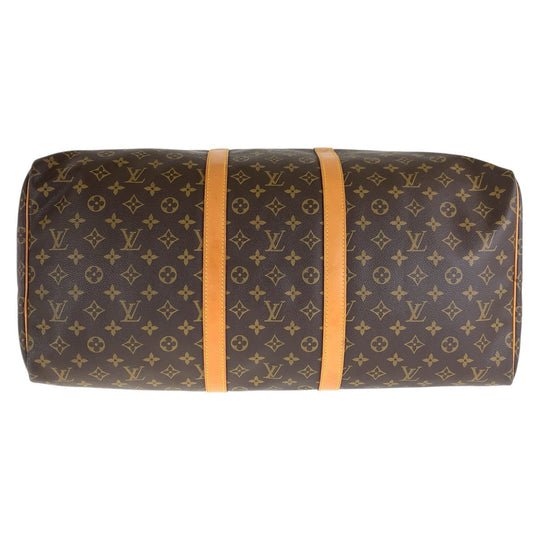 LOUIS VUITTON Boston Duffel bag M41424 PVC, Leather Brown Gold Metal Boston Duffel bag unisex Monogram Keepall  55 Women Used Authentic