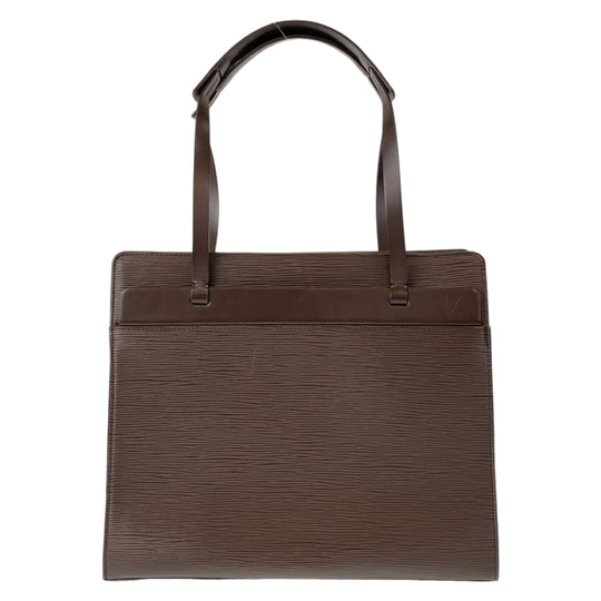 LOUIS VUITTON Shoulder Bag M5249D leather Brown SilverMetal Shoulder Bag Tote Bag Epi Croisette PM Women Used Authentic