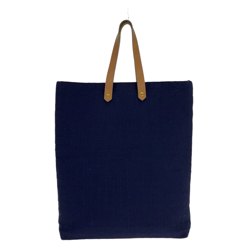 HERMES Tote Bag Canvas, Leather Purple Gold Metal Tote Bag handbag Amedaba GM Women Used Authentic