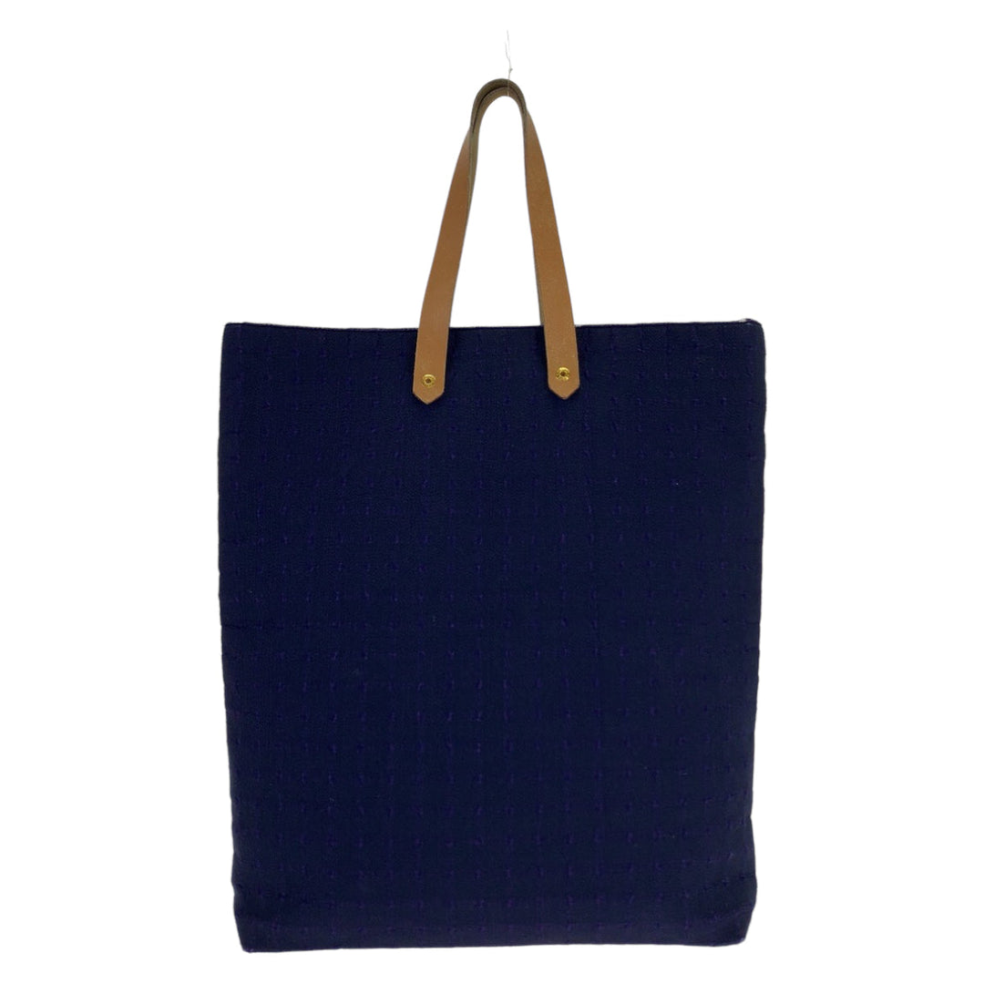 HERMES Tote Bag Canvas, Leather Purple Gold Metal Tote Bag handbag Amedaba GM Women Used Authentic