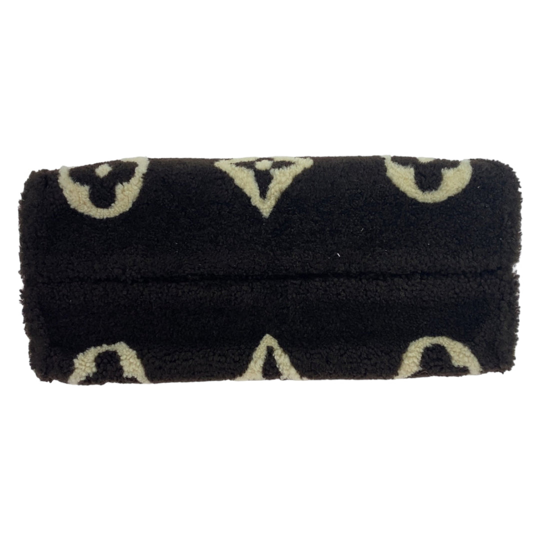 LOUIS VUITTON Tote Bag M55420 Mouton black black white white Shoulder Bag Tote Bag 2way monogram teddy On the go GM Women Used Authentic