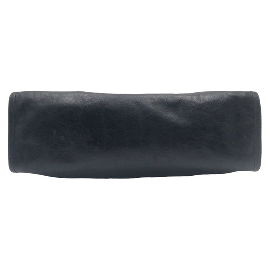 GUCCI Clutch bag leather black Clutch bag business bag Interlocking mens Used Authentic