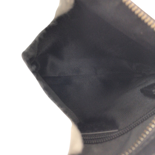 GUCCI Shoulder Bag 92562 GG canvas, leather Black SilverMetal Shoulder Bag pochette mens Used Authentic