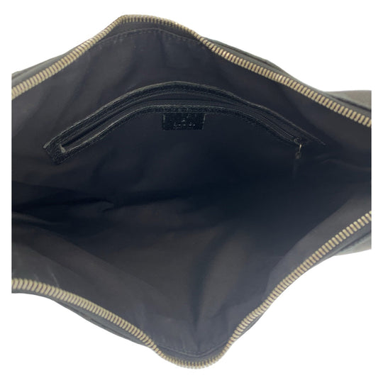 GUCCI Shoulder Bag 124357 GG canvas, leather Black Silver Metal Hobo Shoulder Bag Handbag Hobo GG pattern Women Used Authentic